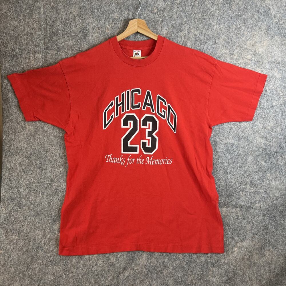 Vintage Y2k Chicago Bulls Shirt Mens 2XL Michael Jordan Thanks For The Memories